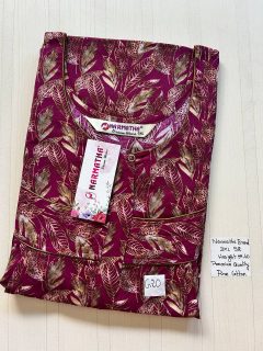 DNS043 Height Narmatha Pleats Zip Nighty