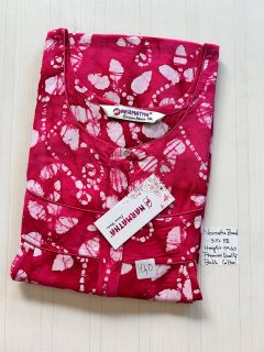 DNS204 Height Narmatha Pleats Zip Batik Nighty