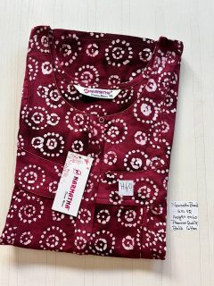 DNS208 Height Narmatha Pleats Zip Batik Nighty