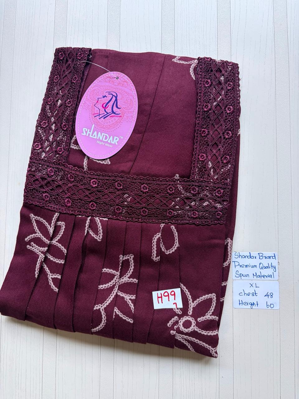 DSS058 Height Shandar Spun Nighty