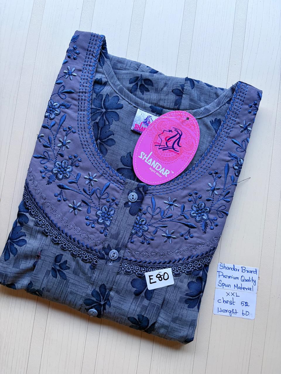 DSS006 Height Shandar Spun Nighty