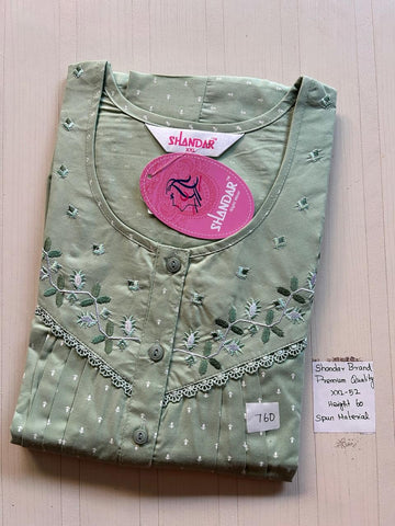 DSS009 Height Shandar Spun Nighty
