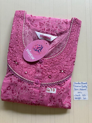 DSS013 Height Shandar Spun Nighty