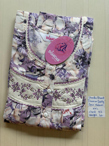 DSS018 Height Shandar Spun Nighty