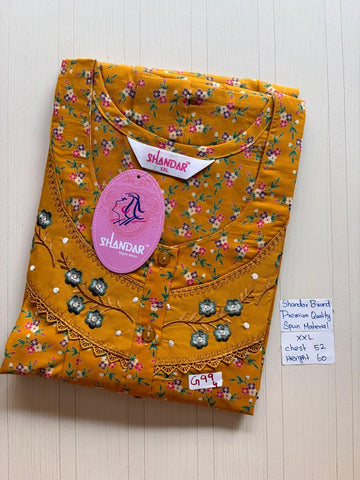 DSS019 Height Shandar Spun Nighty