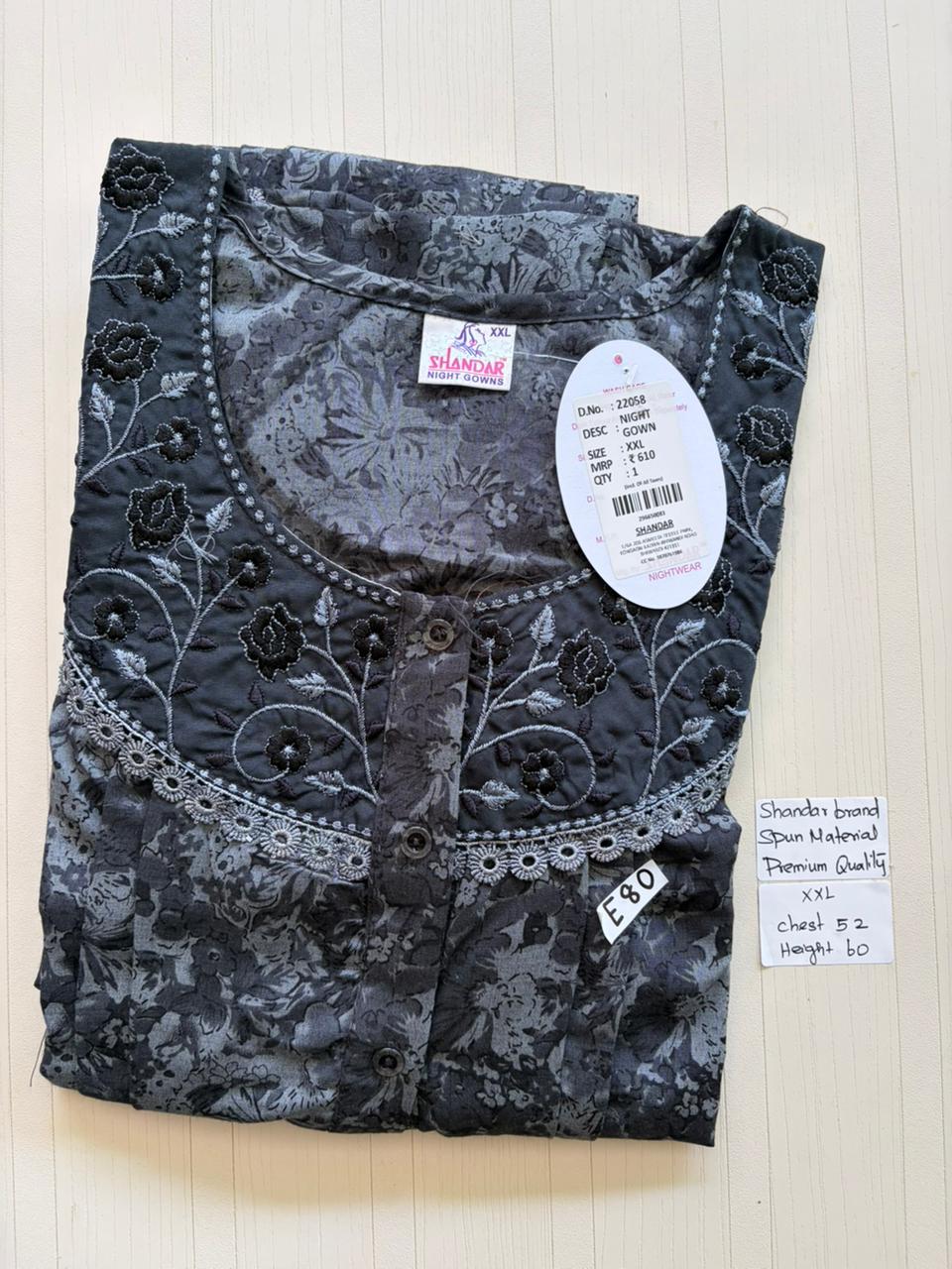 DSS067 Height Shandar Spun Nighty