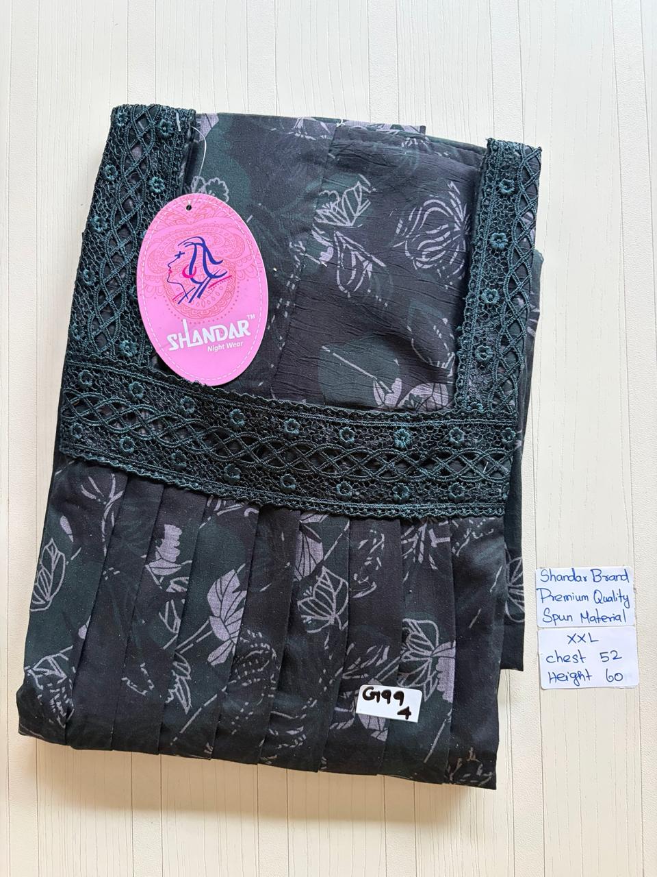 DSS023 Height Shandar Spun Nighty
