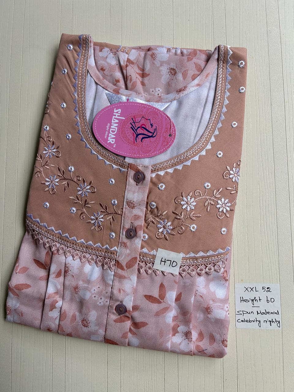 DSS049 Height Shandar Spun Nighty