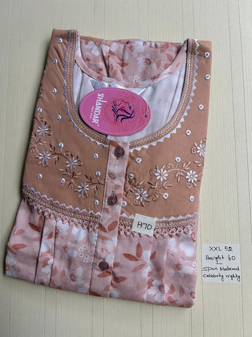 DSS049 Height Shandar Spun Nighty