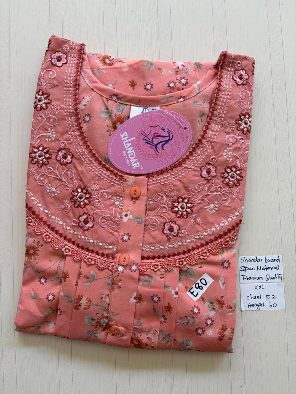 DSS072 Height Shandar Spun Nighty