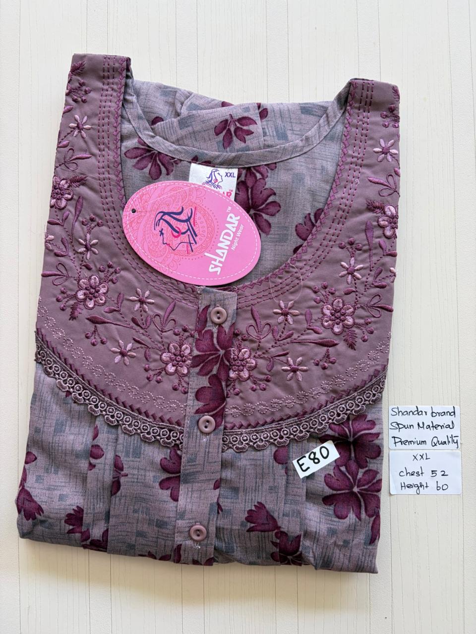 DSS073 Height Shandar Spun Nighty