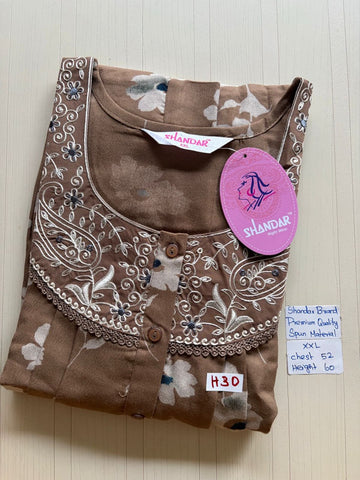 DSS052 Height Shandar Spun Nighty