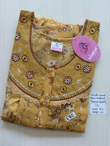 DSS079 Height Shandar Spun Nighty