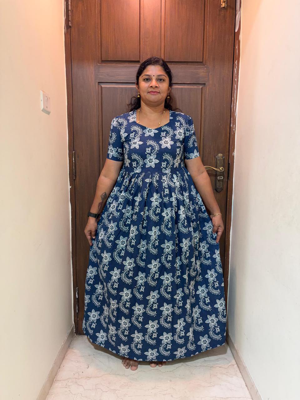 MFS042 Peacock maxi frock