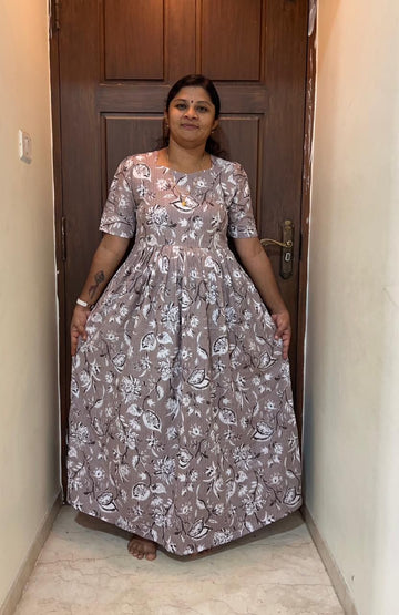 MFS043 Peacock maxi frock