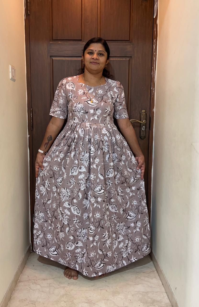 MFS043 Peacock maxi frock