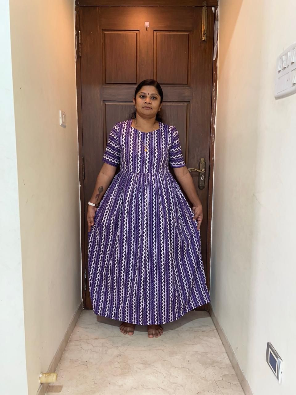 MFS044 Peacock maxi frock