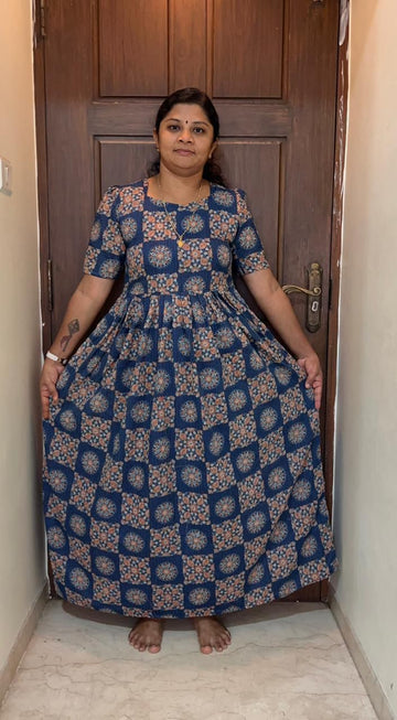 MFS046 Peacock maxi frock