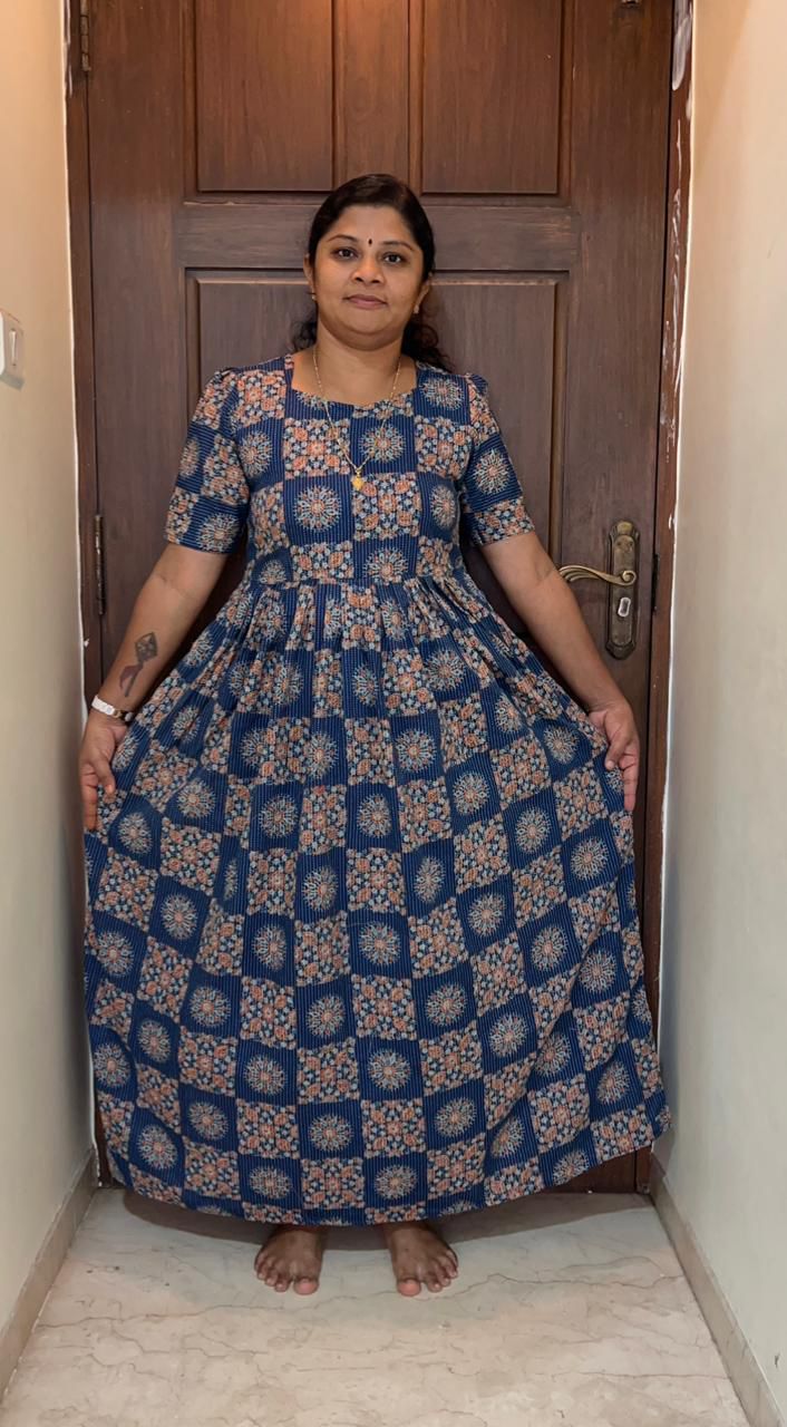 MFS046 Peacock maxi frock