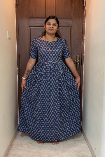 MFS047 Peacock maxi frock