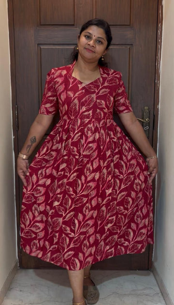 MFS5001 Peacock maxi frock
