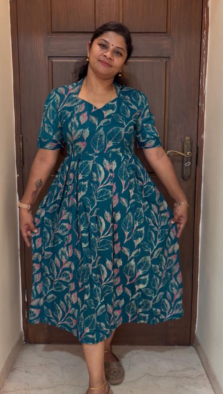 MFS5002 Peacock maxi frock