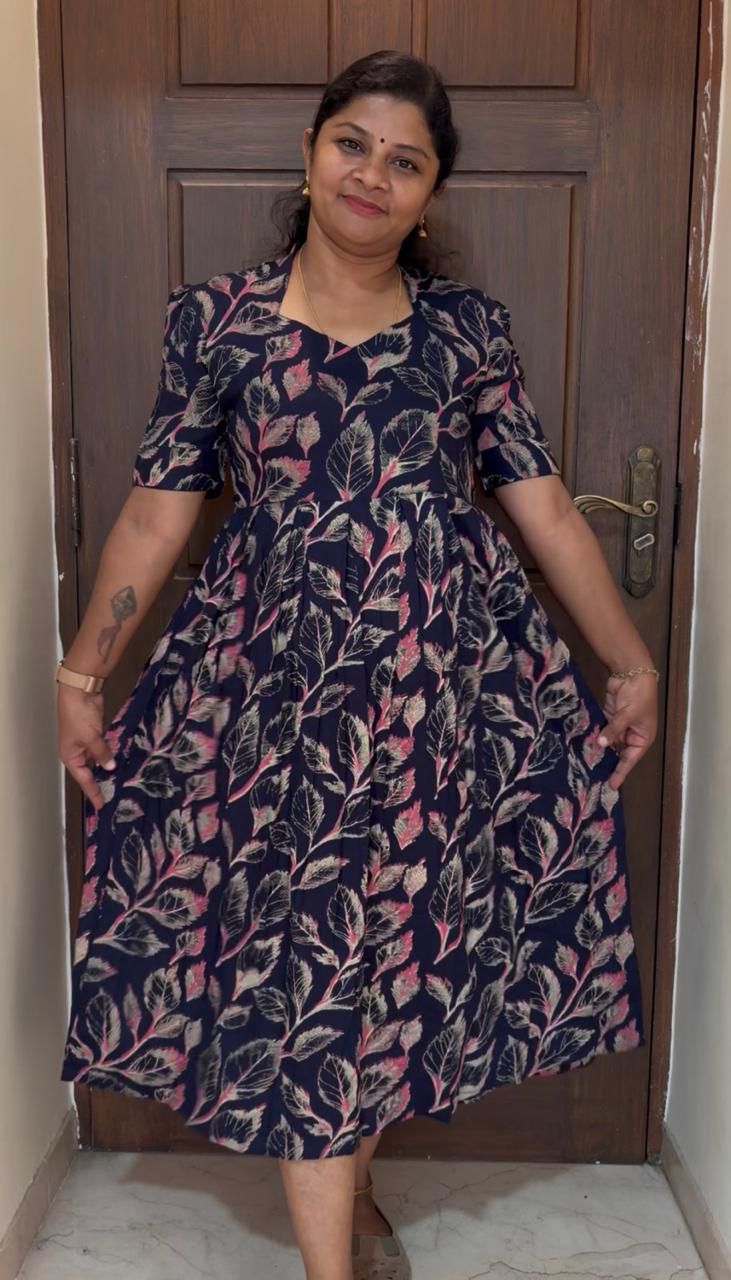 MFS5003 Peacock maxi frock