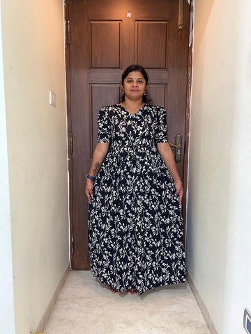 MFS050 Peacock maxi frock