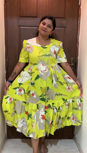 MFS5007 Peacock maxi frock