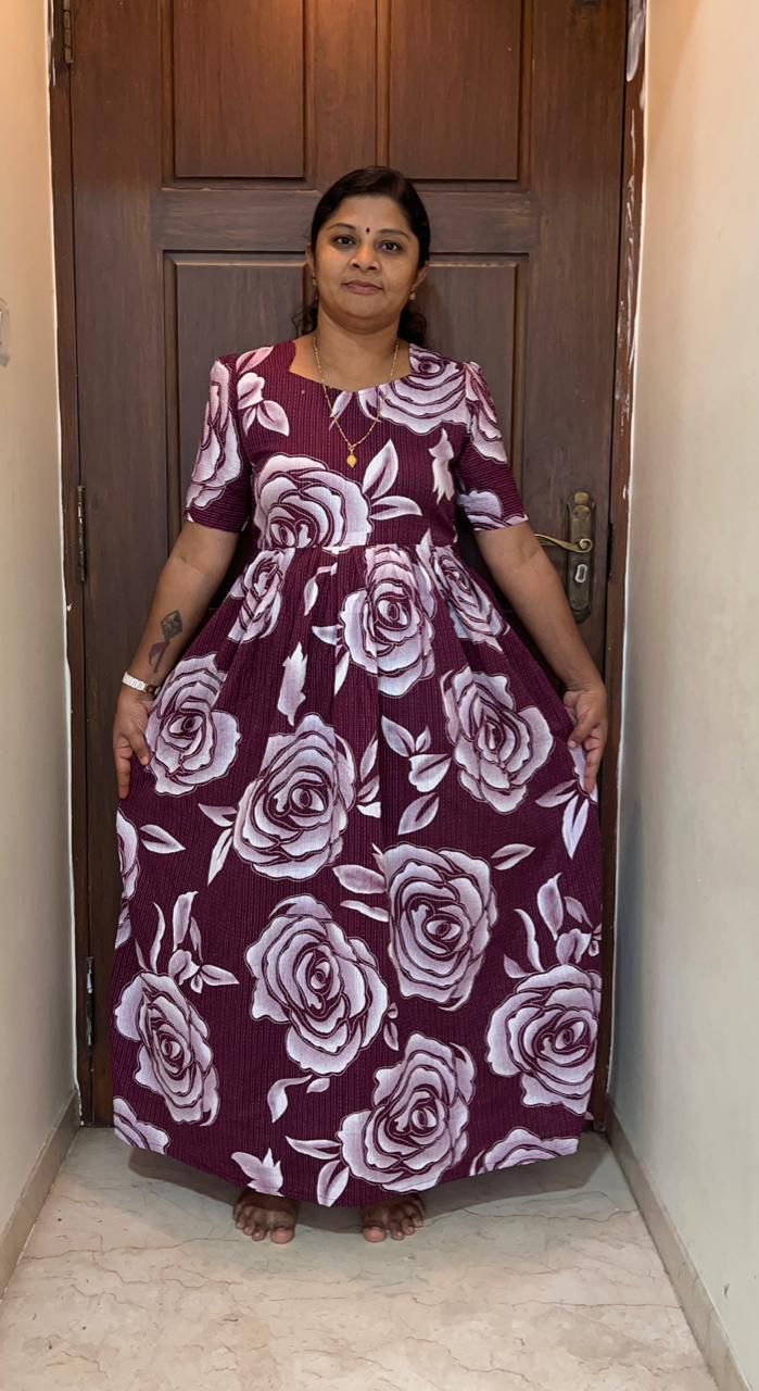 MFS013 Peacock maxi frock