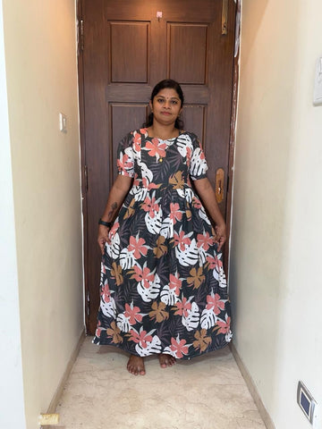 MFS014 Peacock maxi frock