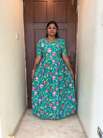 MFS015 Peacock maxi frock