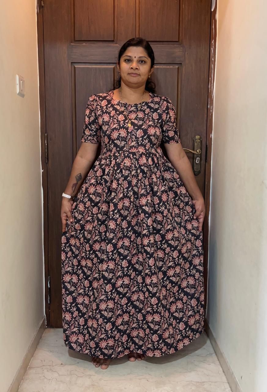 MFS055 Peacock maxi frock