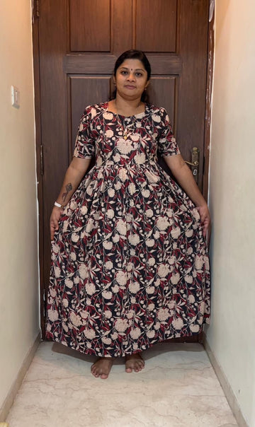 MFS056 Peacock maxi frock