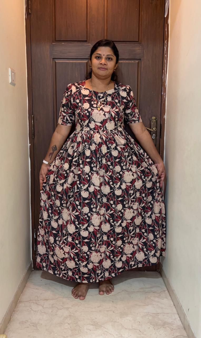 MFS056 Peacock maxi frock