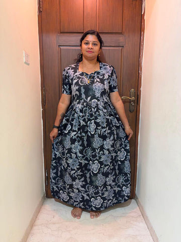 MFS072 Peacock maxi frock