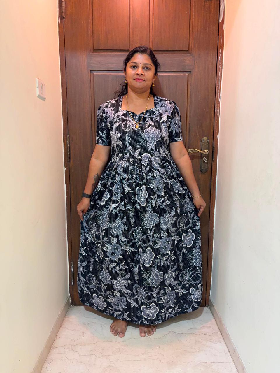 MFS072 Peacock maxi frock