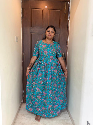 MFS005 Peacock maxi frock Height