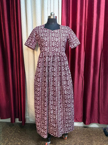 MFS018 Peacock maxi frock Height