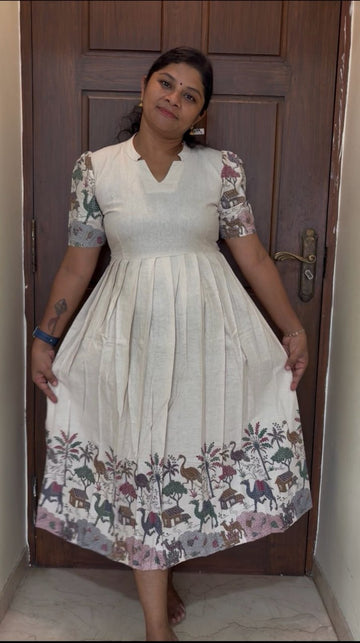 MFS5008 Peacock maxi frock