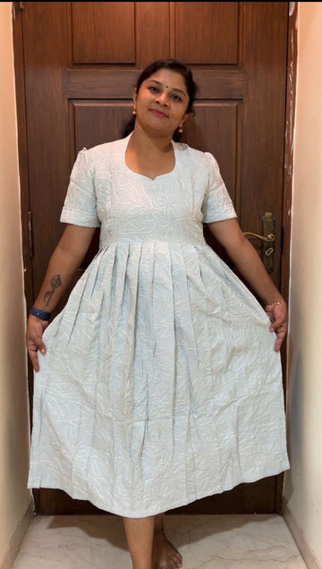 MFS5009 Peacock maxi frock