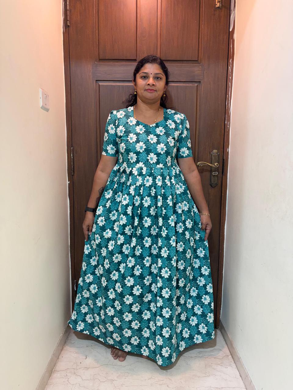 MFS026 Peacock maxi frock