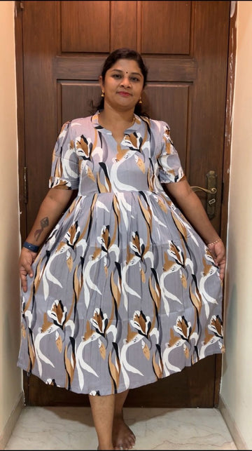 MFS5011 Peacock maxi frock