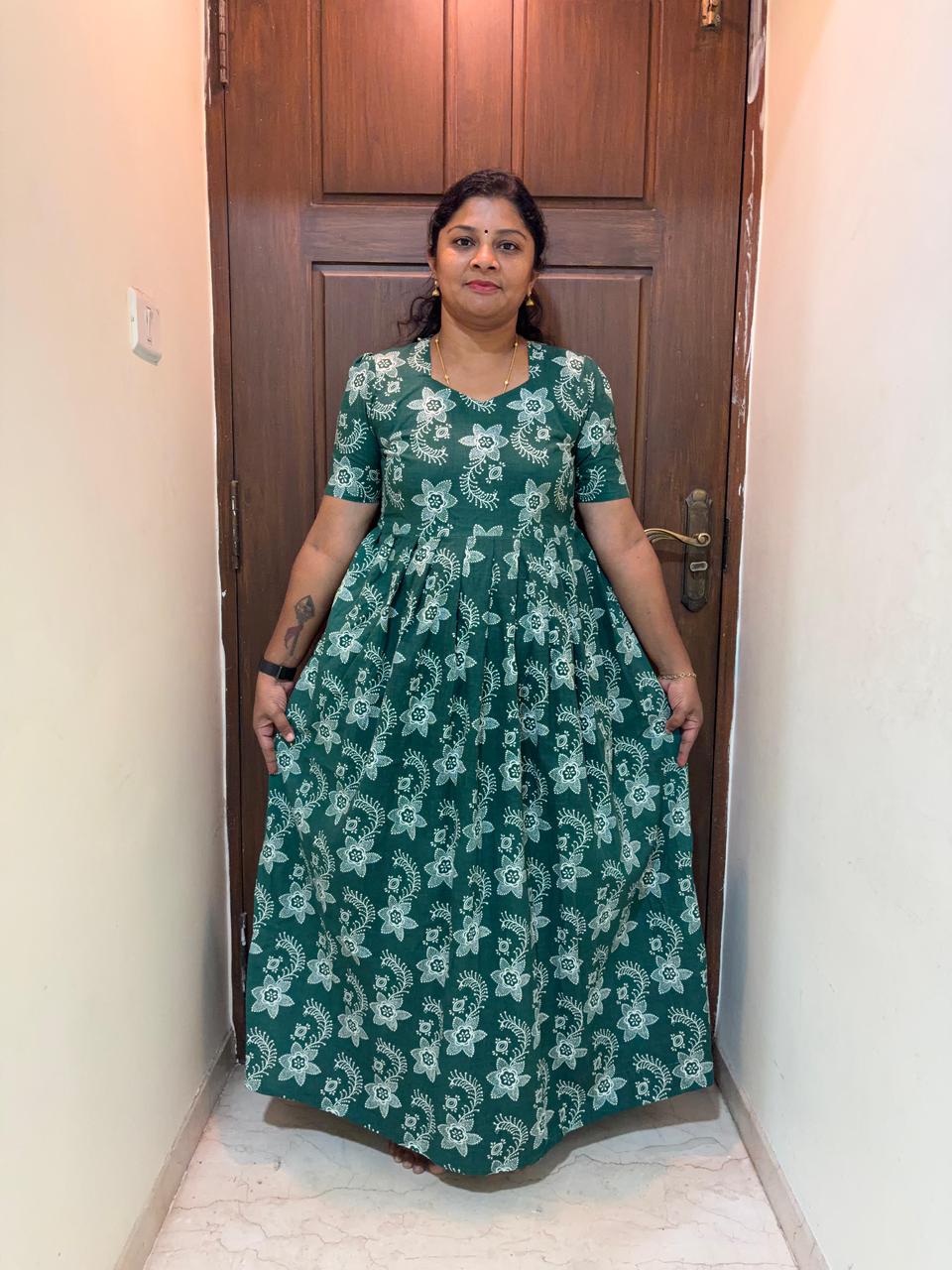 MFS027 Peacock maxi frock