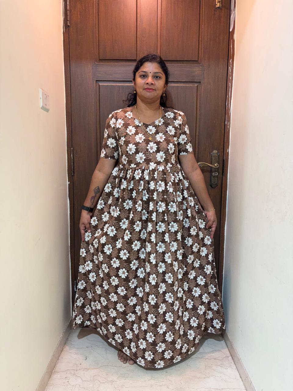 MFS028 Peacock maxi frock