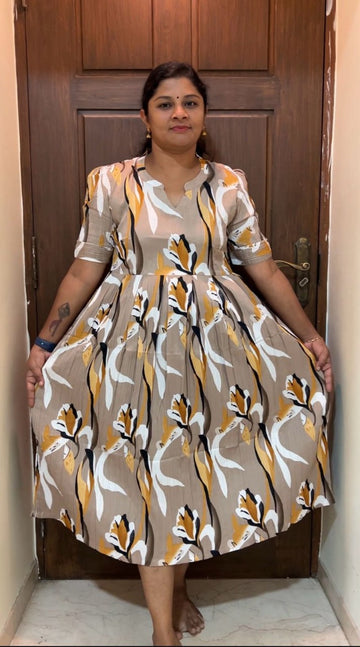 MFS5012 Peacock maxi frock