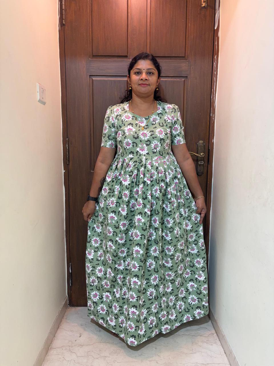 MFS029 Peacock maxi frock