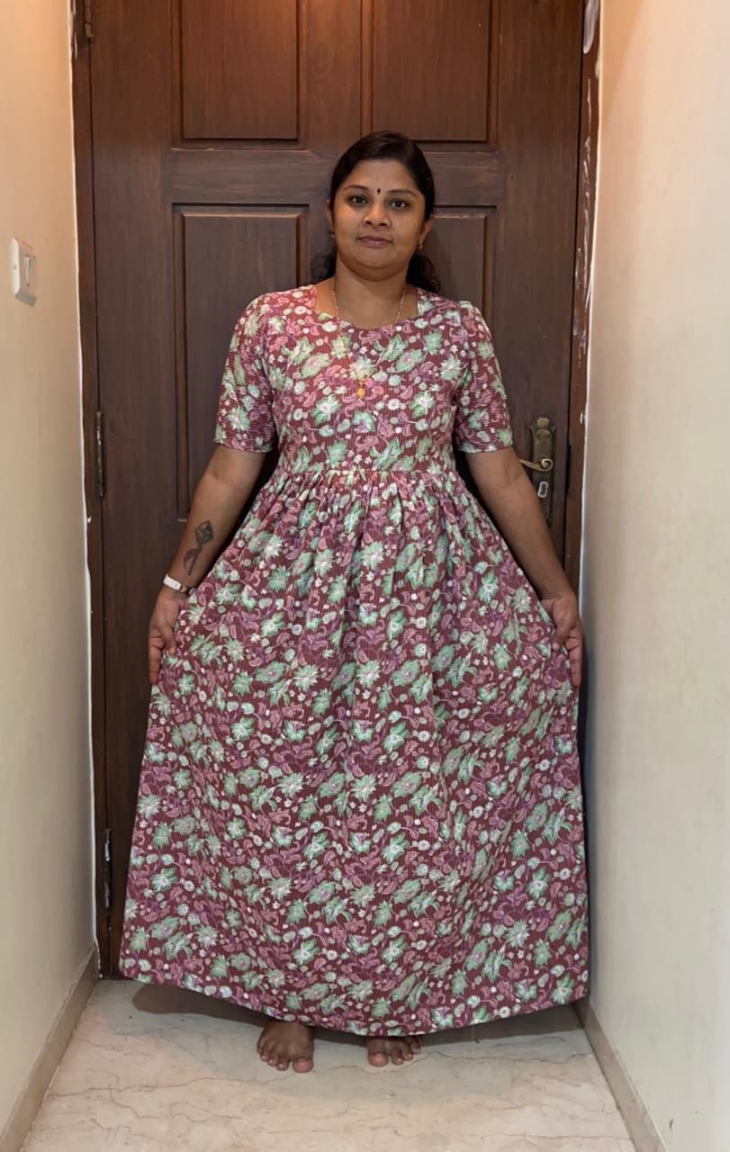 MFS059 Peacock maxi frock