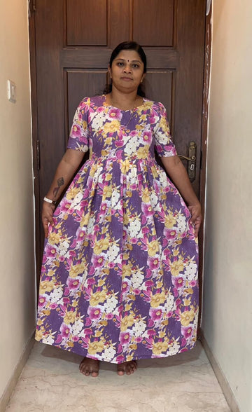 MFS060 Peacock maxi frock