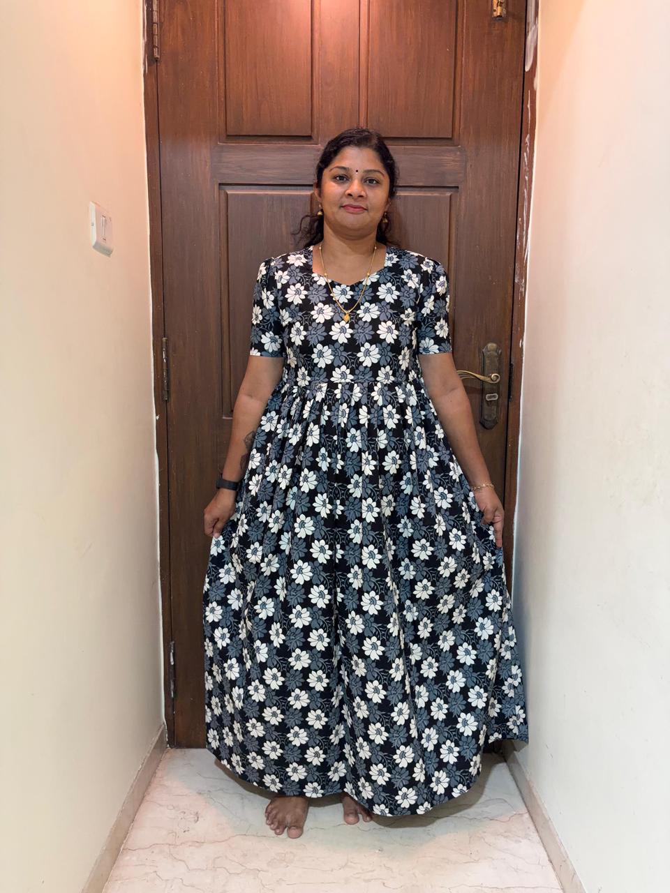 MFS037 Peacock maxi frock